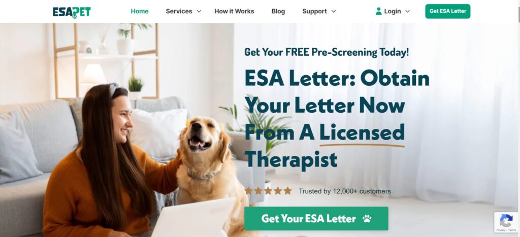 ESA Pet Home Page